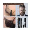 Kit de bolígrafo de relleno para barba EELHOE Bolígrafo de barba natural impermeable para hombres Bolígrafo de trazo para barba