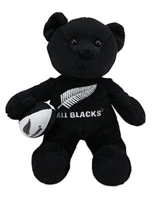 All Blacks HAKA Mascot Doll Bear Black