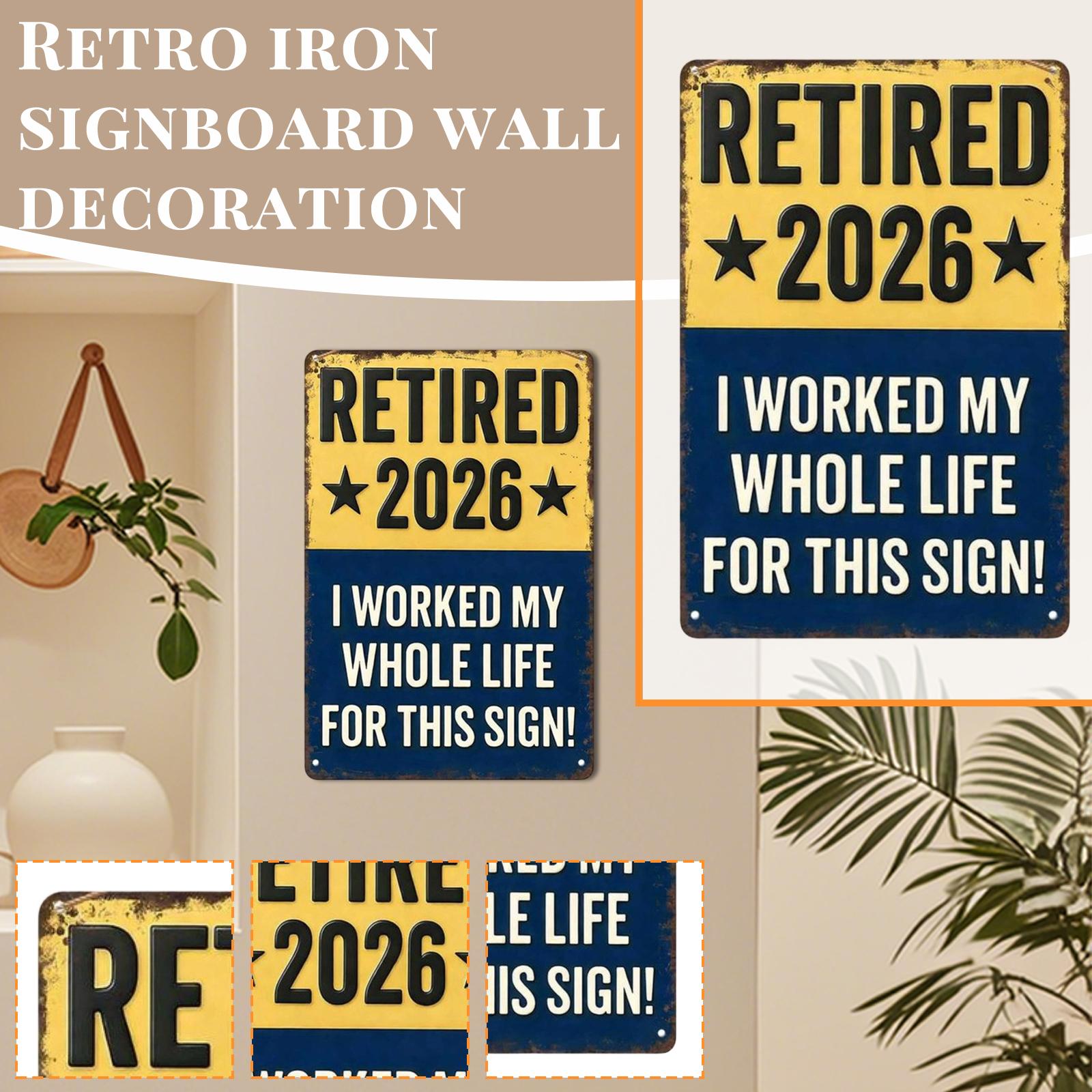 

Vintage Tin Sign Wall Art - Retro Metal Plaque Decor For Home, Cafe, Bar, And Man Cave, Nostalgic Industrial One Size