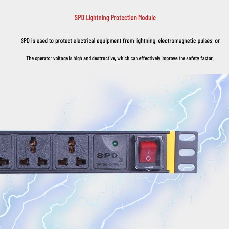 PDU Rack Power Strip with Surge Protection