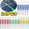 Kit di 24-4 Pezzi Piccolo Scucitore Colorato per Cucito, Tagliafilo, Forbici per Strumenti da Cucito