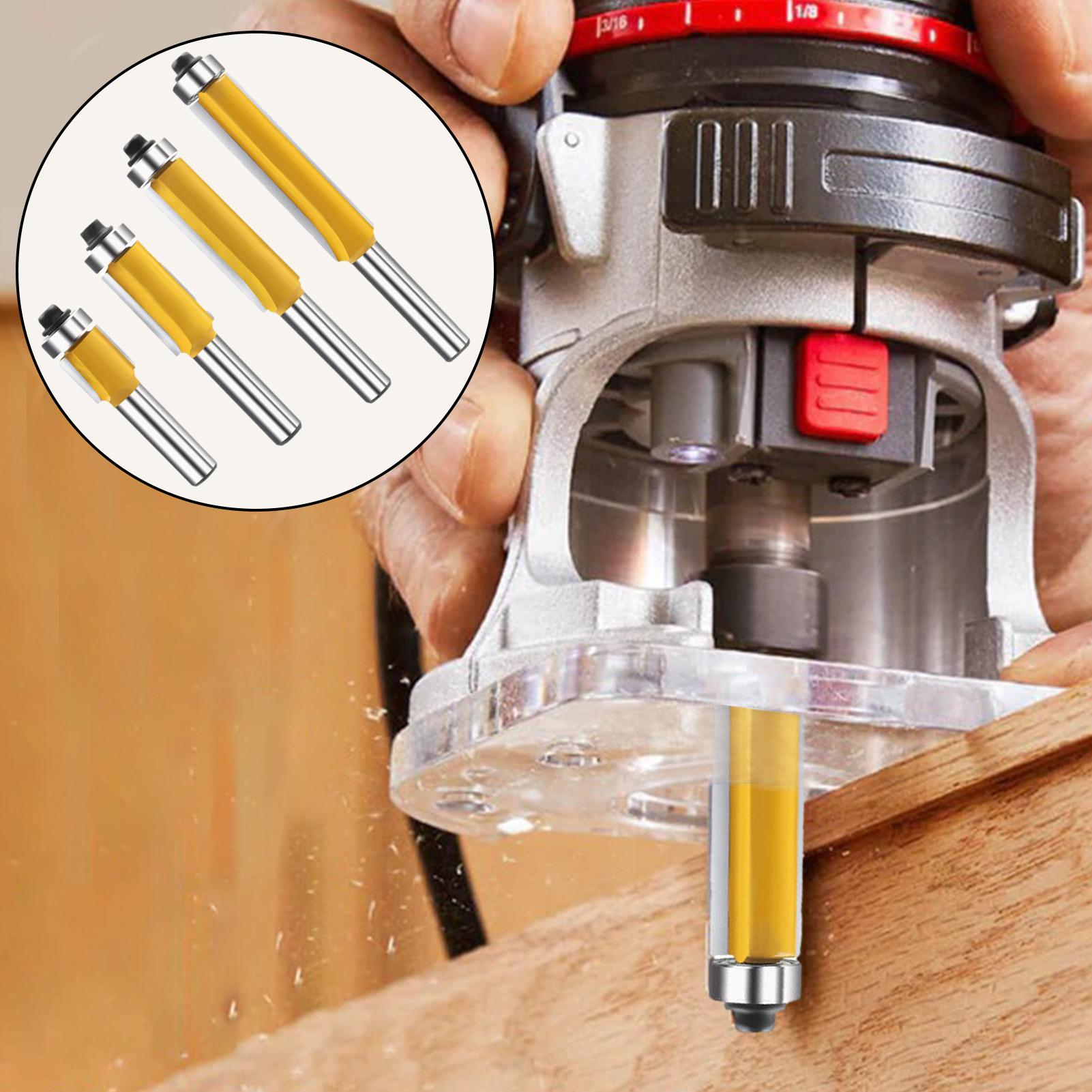 

Flush Trim Router Bits Carbide 8mm Milling Cutting Milling Tools For Laminate Board Acrylic Wood Synthetic Material Metal Edge China Mainland