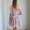 New European, American, Women's Fashion Three-dimensional Flower Embroidered Hip-wrapped Sexy Suspender Dress