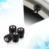 W1224Pcs Car Wolfsburg Badge Wheel Tires Valve Caps Tyre Valve Stem Covers For VW Volkswagen Touareg Tiguan Golf MK4 MK5 MK6 MK7