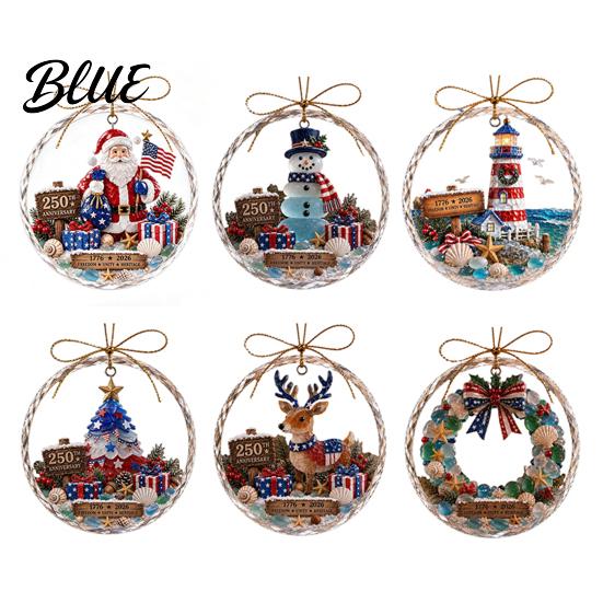 Christmas Wall Hanging Decor Ocean Themed Ornaments Lighthouse/Wreath/Santa Claus/Xmas Tree/Snowman/Deer DIY Holiday Craft Decorations Decor Acrylic