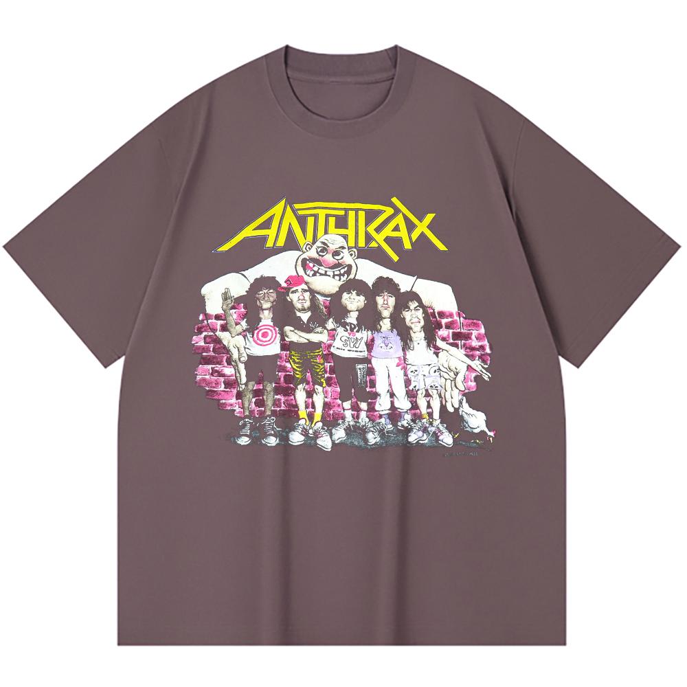 T-shirt Heavy Metal 230 g/m² 100% Bawełna Z Nadrukiem Zespołu Rockowego Popularnej Muzyki Unisex Ciężki Bawełniany T-shirt