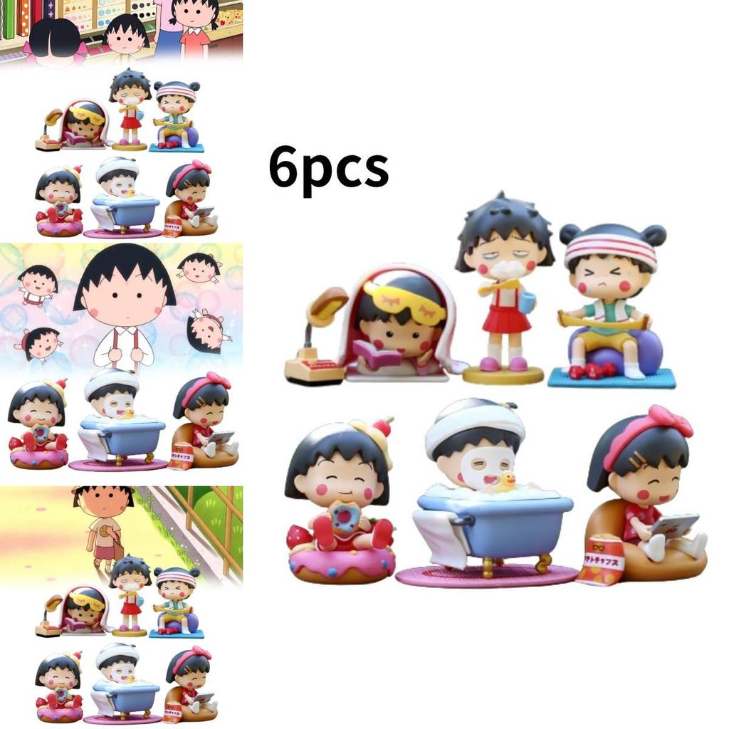 Whimsical Cherry Maruko Anime Figure Adorable Pvc Collectible Doll For Decoration