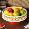 Plato de Frutas Multifuncional Bandeja de Snacks Desmontable de Gran Capacidad Bol de Frutas Elevado Decorativo de Plástico Organizador de Cocina