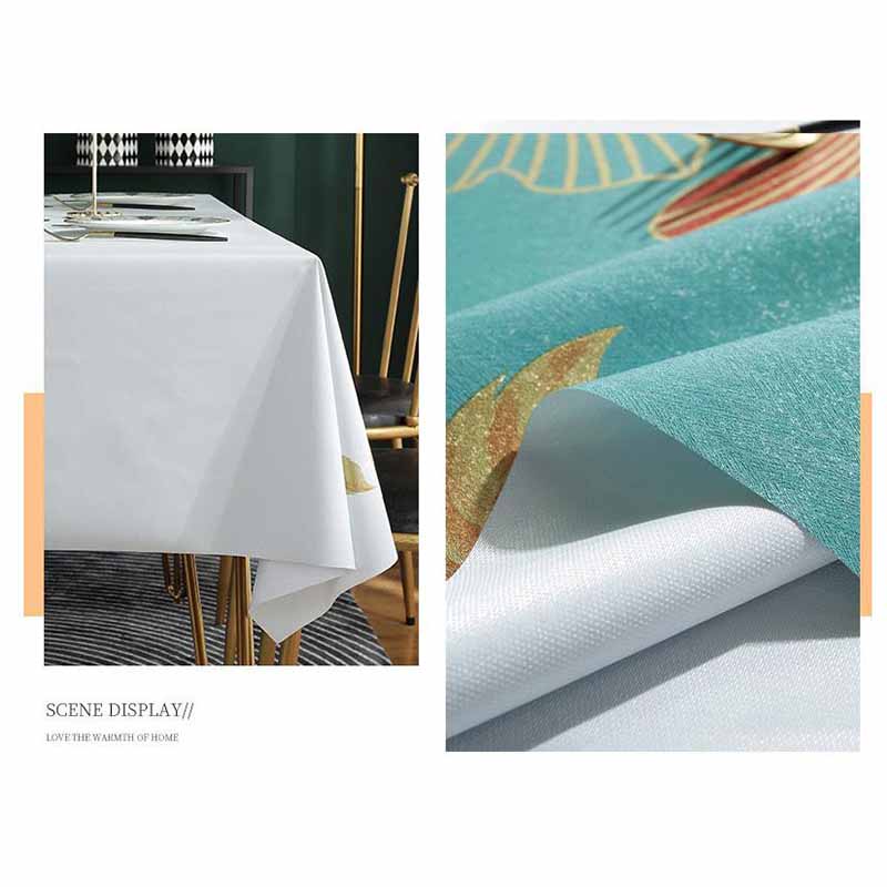 Thickend Waterproof Non-washable PVC Tablecloth Table Mat Rectangular Tablecloth Home Decor