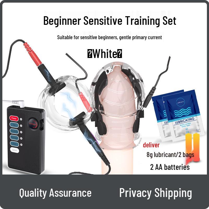 SM Choc Électrique Dispositif d'Entraînement Érotique pour Désensibilisation et Endurance du Pénis