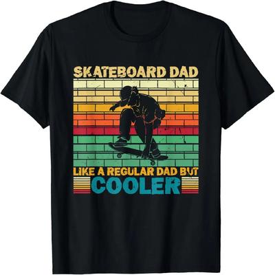 Vintage Deskorolka Tata Jazda na rolkach Papa Szczęśliwego Dnia Ojca Koszulka