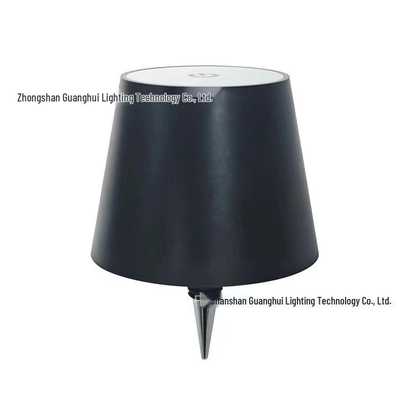 Rechargeable RGB Wine Bottle Table Lamp with Touch Control Three-color dimming - 1200mAh чёрный