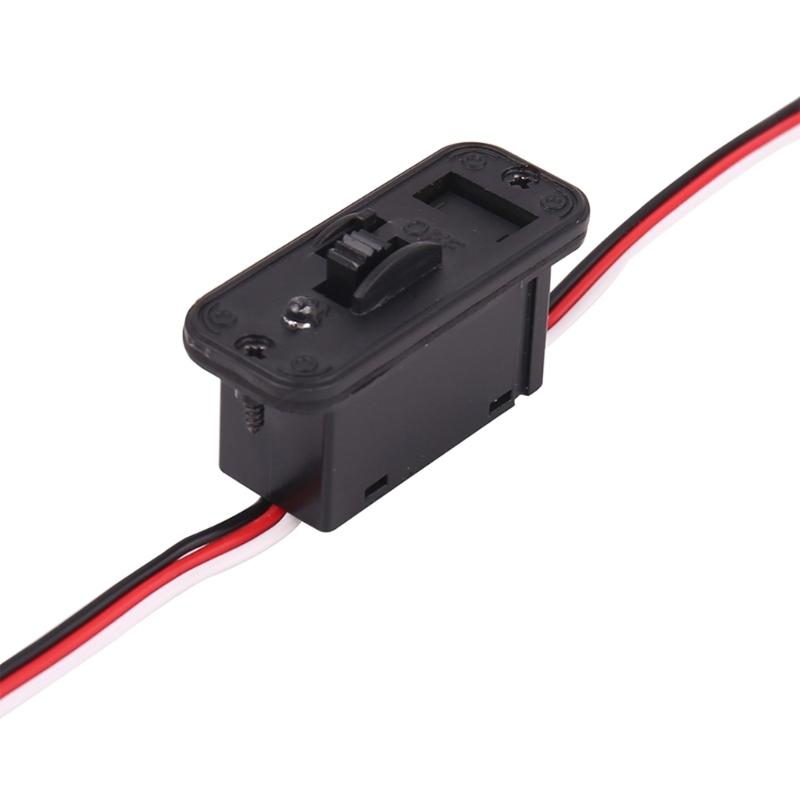 Przełączniki TOC ze zdalnym sterowaniem, przedłużacz kabla Futaba Style ze wskaźnikami LED do samochodów ciężarowych, gąsienicowych, buggy, złączy