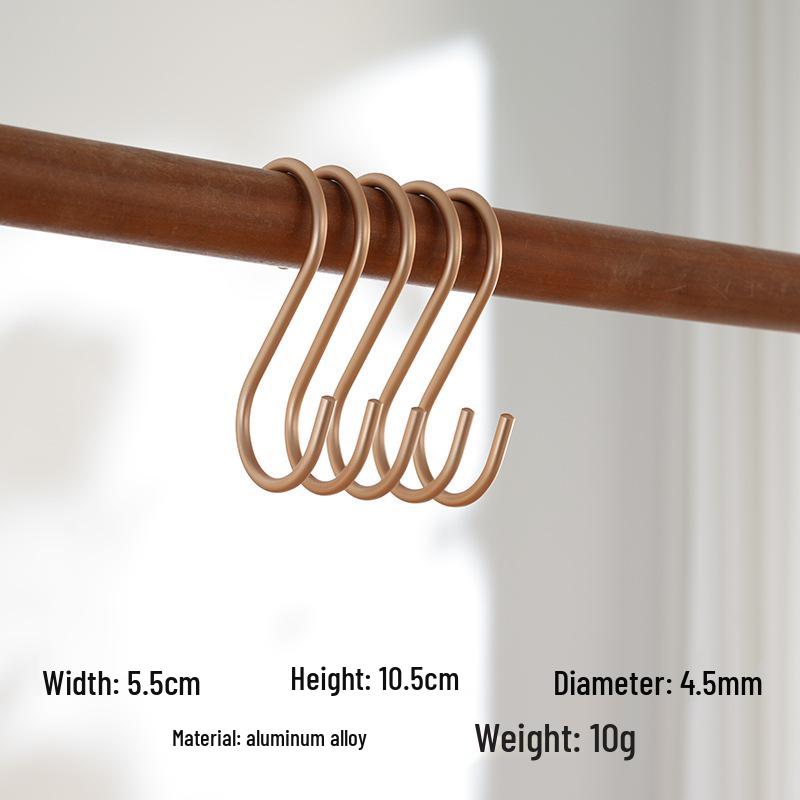 

Multifunctional Aluminum S-Shaped Hook for Kitchen & Bathroom