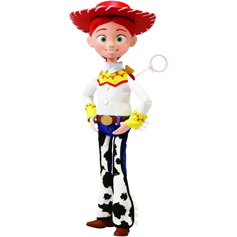 Toy Story 4 Real Size Talking Figure with Test Batteries (3 AAA Alkaline Batteries) Jesse (Total ...