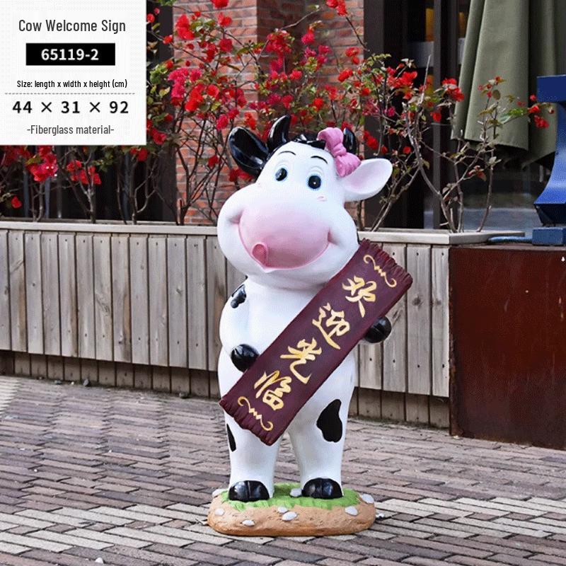 

Outdoor Cartoon Cow Planter