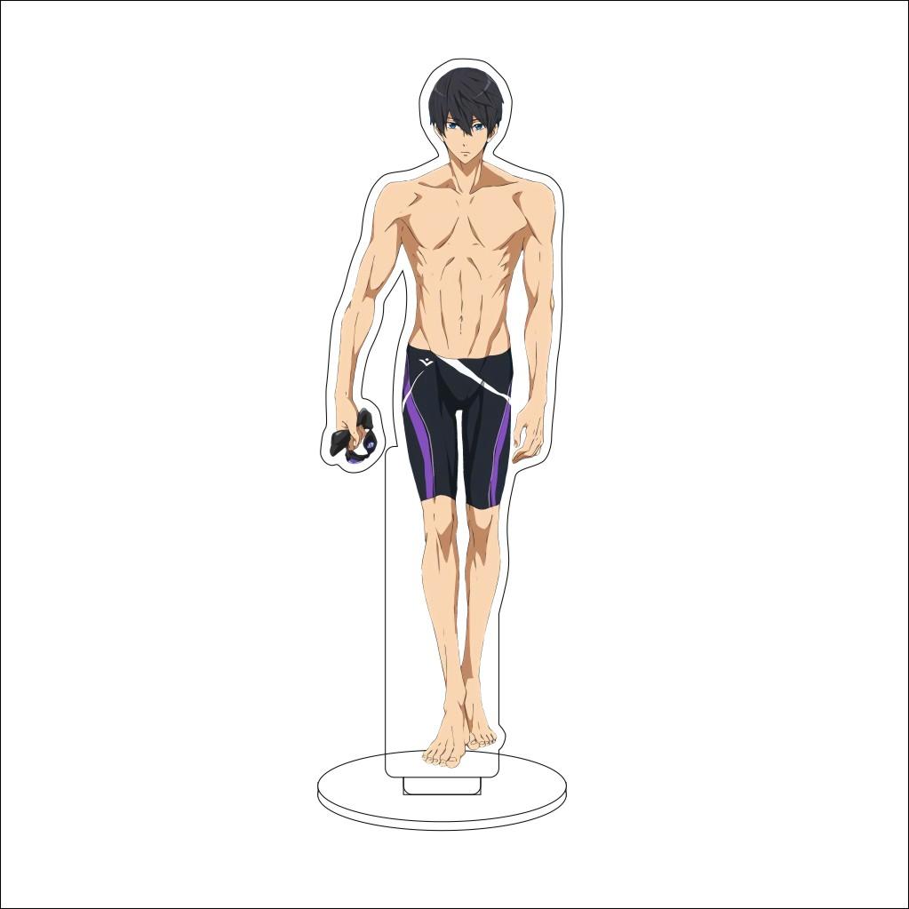 16CM Anime free! Cosplay Ornaments Nanase Haruka Rin Matsuoka Tachibana Makoto Hazuki Nagisa Figure Stand Halloween Gifts