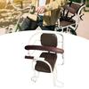 Kids Bike Seat Stable Portable with Backrest Protective Child Rear No Belt