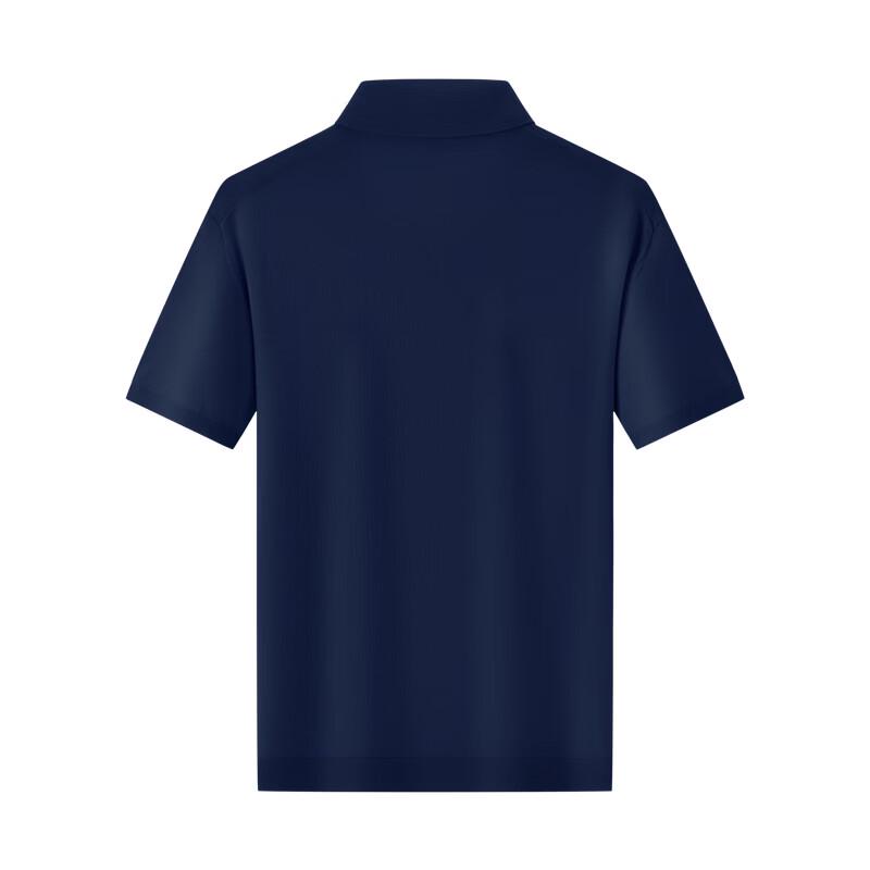 Judger Men's Silk Blend Seagull Collar Polo Shirt