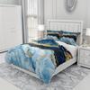 Blue Marble Print Beding Set Soft Comfortable Soft with Soft Fabric Duvet Cover For Bedrom Guest Rom Soft Nice