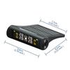 Car TPMS External Tire Pressure Gauge Monitoring System Alarm 4 Sensors Solar Powered Digital LCD Display Security Alarm Systems