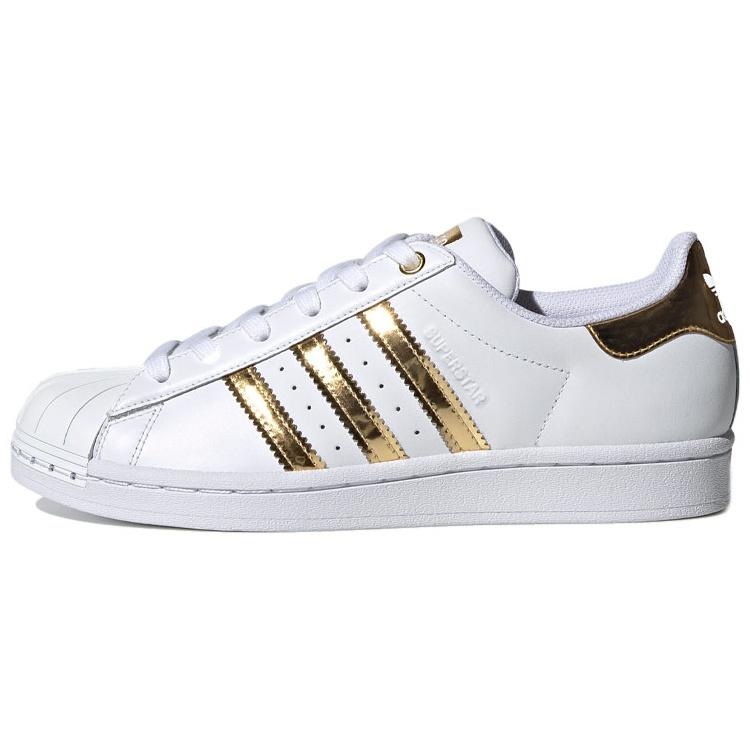 (WMNS) adidas Superstar Metal Toe  White Gold Metallic  Women s FV3330 EU 36