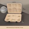 ZISIZ Thickened 6-Compartment Paper Lunch Box