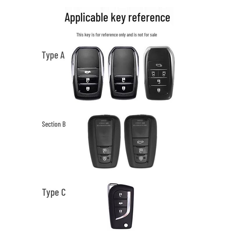 Full-Cover Metal Key Case for Toyota Corolla, RAV4, Rongfang, Wilanda, Levin, Camry