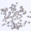 Shoes Spot Silver Color Star Shape Spikes Studs Craft Rivets