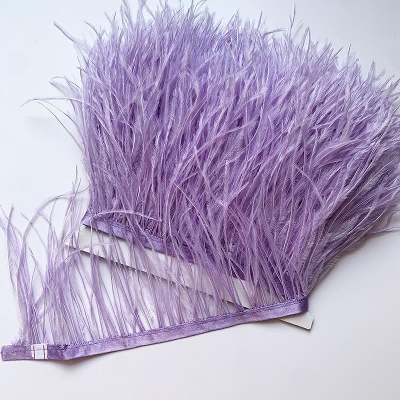Ostrich Hair Cloth Edge 10-15Cm Clothing Accessories Diy Skirt Decoration Dress Neckline Cuffs Feathers