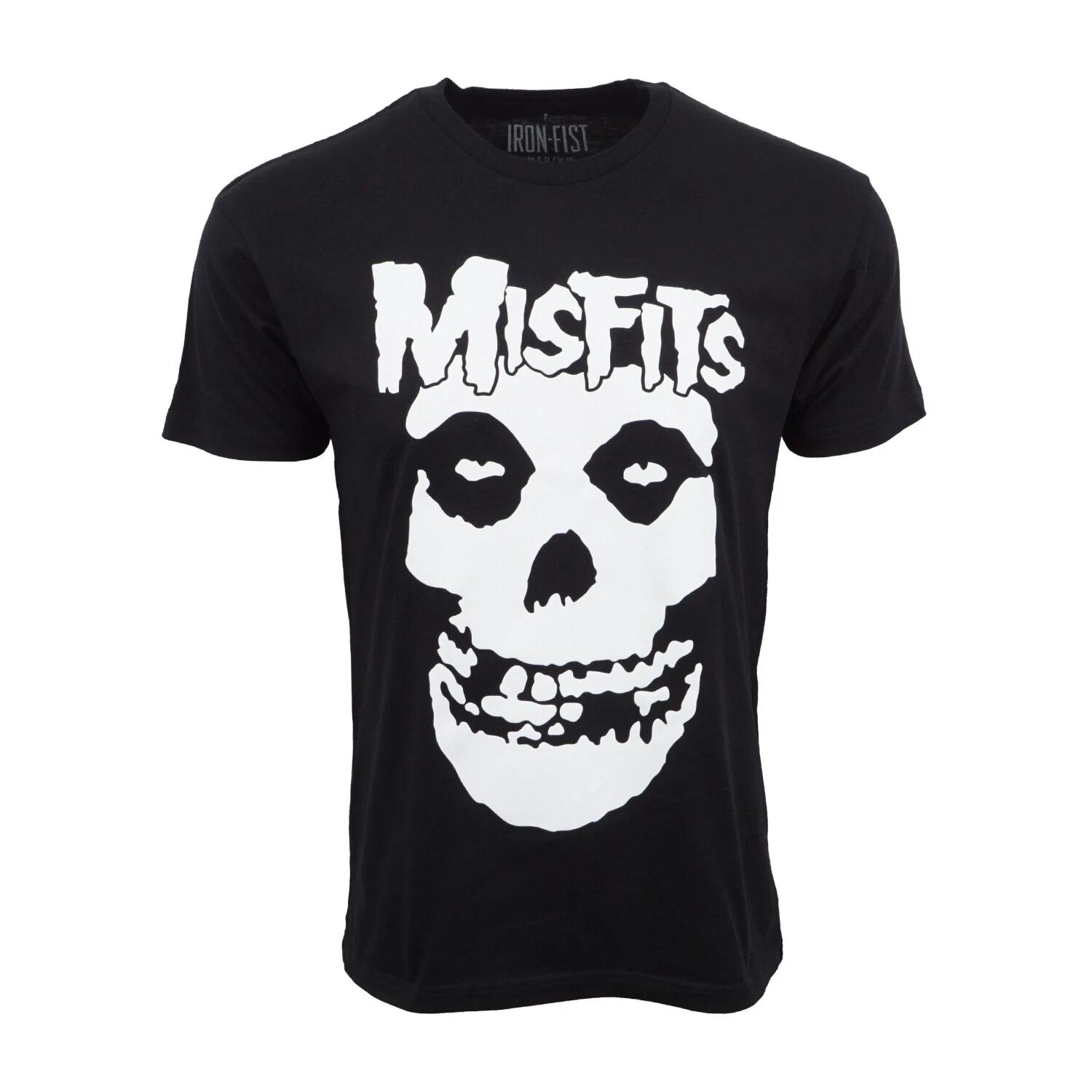 Unisex Adult Casual Graphic IRON FIST MISFITS SKULL T SHIRT OFFICIA... XL