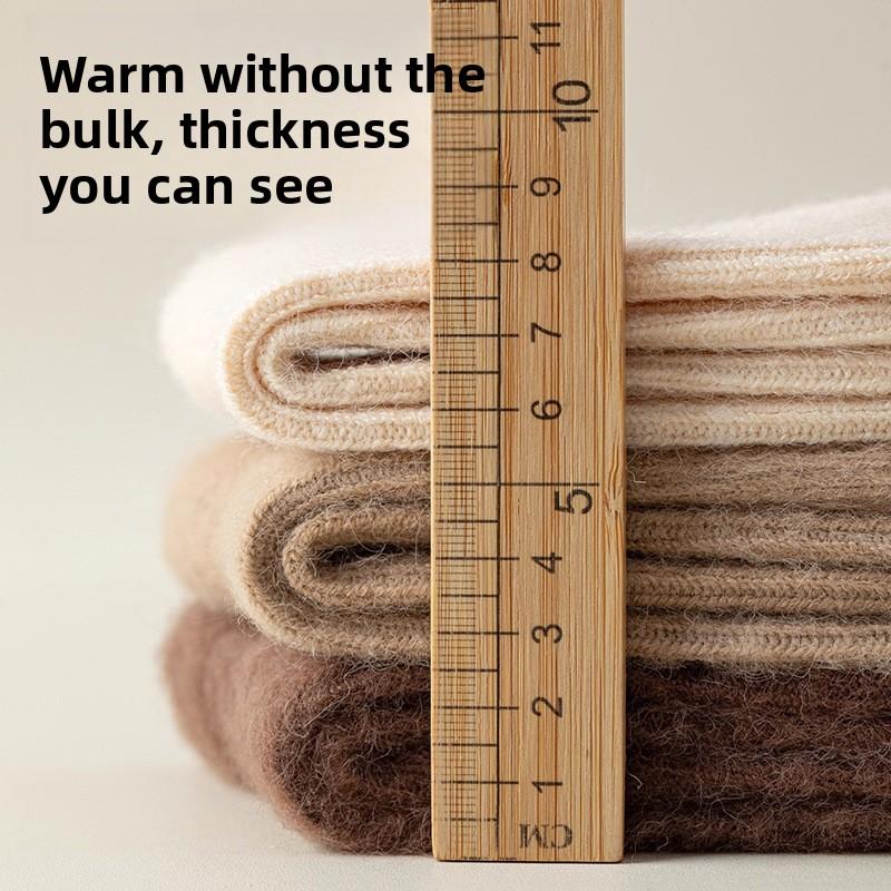 Wool Socks for Women, Warm in Autumn and Winter, Cashmere Socks, Cold-resistant and Non-freezing Feet, Floor Socks, Thick Socks