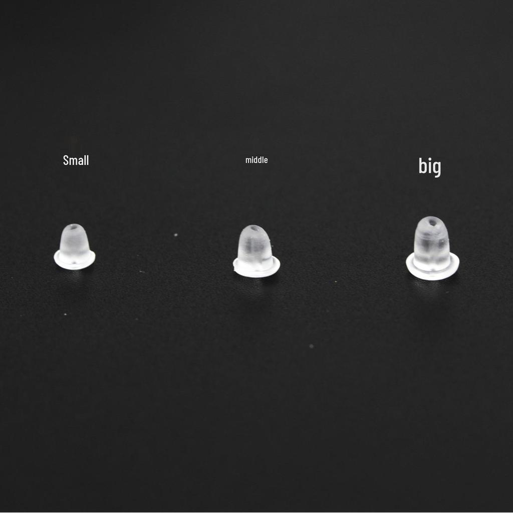 DIY Plastic Transparent Bullet Head Ear Studs/Ear Plugs In Stock