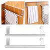 2Pcs Stainless Steel Hanging Towel Rack No Punch Bathroom Hanger For Home Hotel Apartment23CM
