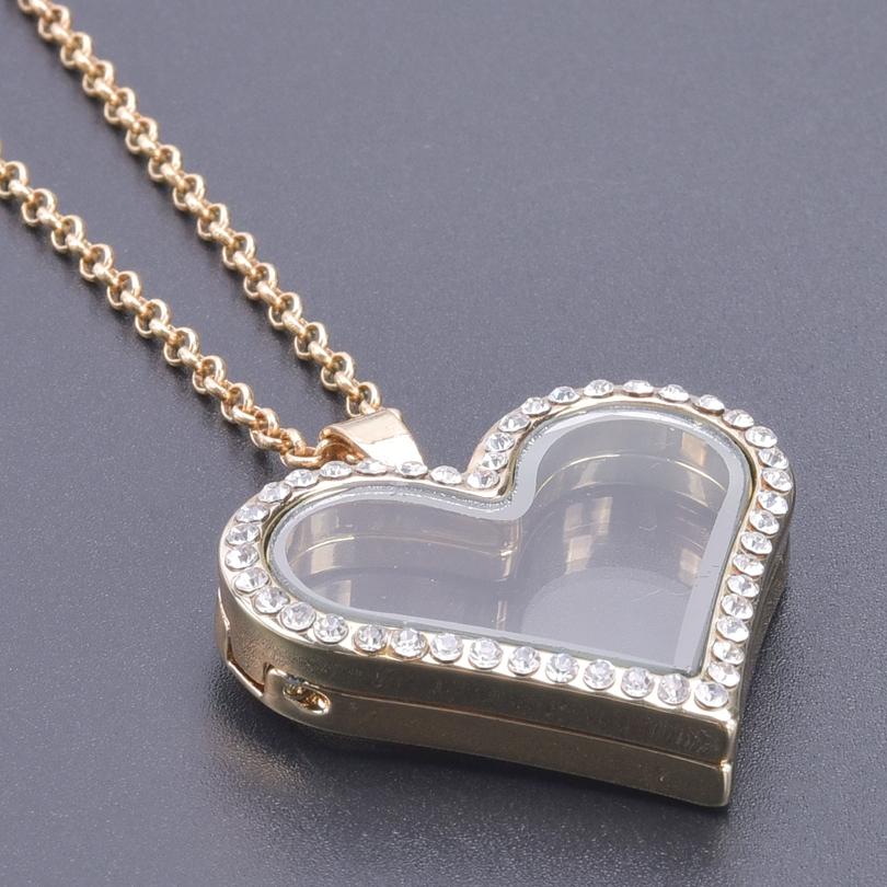 1Pc Round Heart Glass Cremation Urn Locket Pendant Necklaces For Ashes Mix Geometric Memory Floating Relicario Collares Jewelry