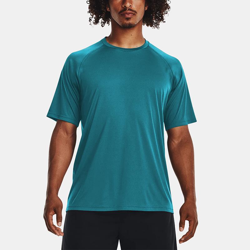 Men's Quick-Dry Round Neck T-Shirt: Breathable, Loose Fit for Spring/Summer Running, Fitness, and Casual Training.