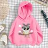 Girls' Shoulder Sweater Hooded Long-sleeved Loose Sweatshirt Casual Comfortable Hoodies Sweatshirts Girls