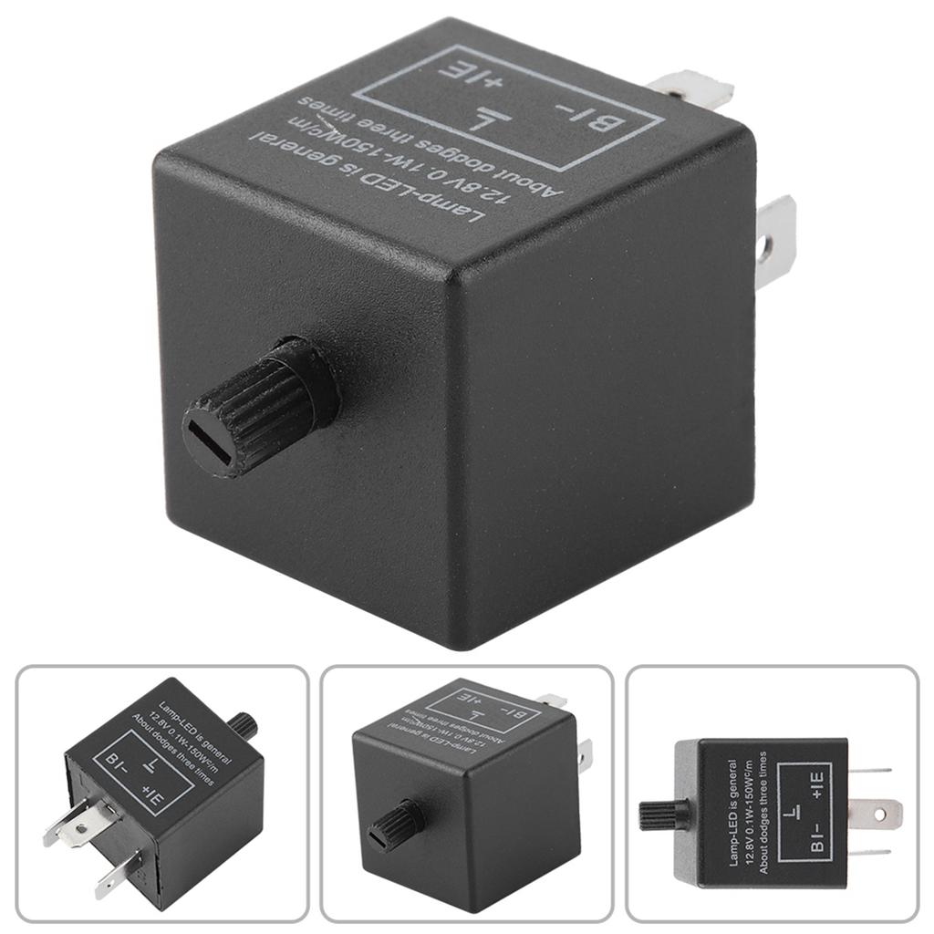 Electronic LED Adjustable Flasher Relay For Turn Signal Light Blinker CF14 JL 02 To CF 14K