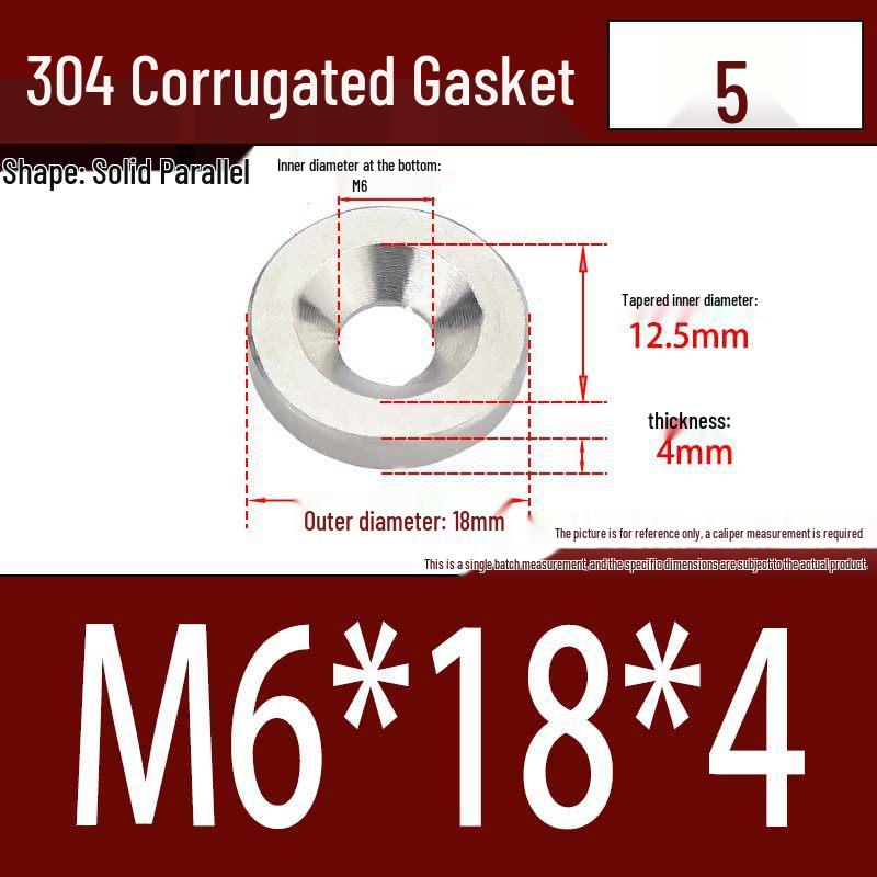 304 Stainless Steel Decorative Conical Fish Eye Washer for M3-M10 Countersunk Holes