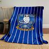 Blue Owl Emblem with Latin Motto Design print blanket soft and cozy perfect for the living room bed sofa or a nap,gift