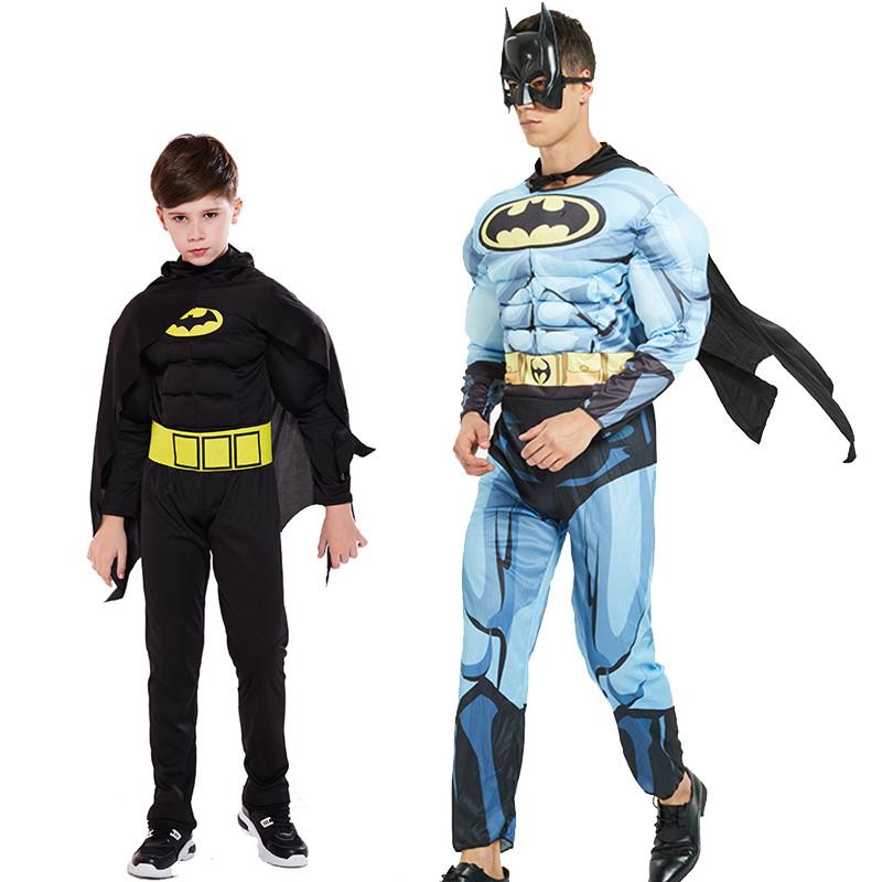 Stylový svalový oblek Batmana Ideální pro cosplay akce Vyznačující se prodyšnou látkou a dokonalými stehy