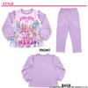 Pajama set by Bandai Wonderful Pretty Glowing pajamas for long long shoulder frill fleece top and bottom cotton on the skin elementary school nursery