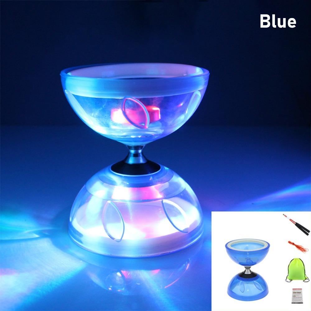 Leather Chinese Diabolo Bowl Shape Mini Diabolo Chinese Yoyo Set Diabolo Toy  Outdoor