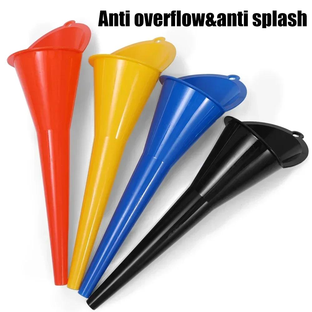 1/3pcs Car Long Mouth Oil Funnel Anti-splash Gasoline Oil Fuel Filling Tools Engine Funnel Motorcycle Refueling Car Accessories