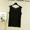 Women's Crew Neck Sleeveless Tank Top Loose Casual Modal Knit Vest Spring Autumn Plus Size Basic Undershirt