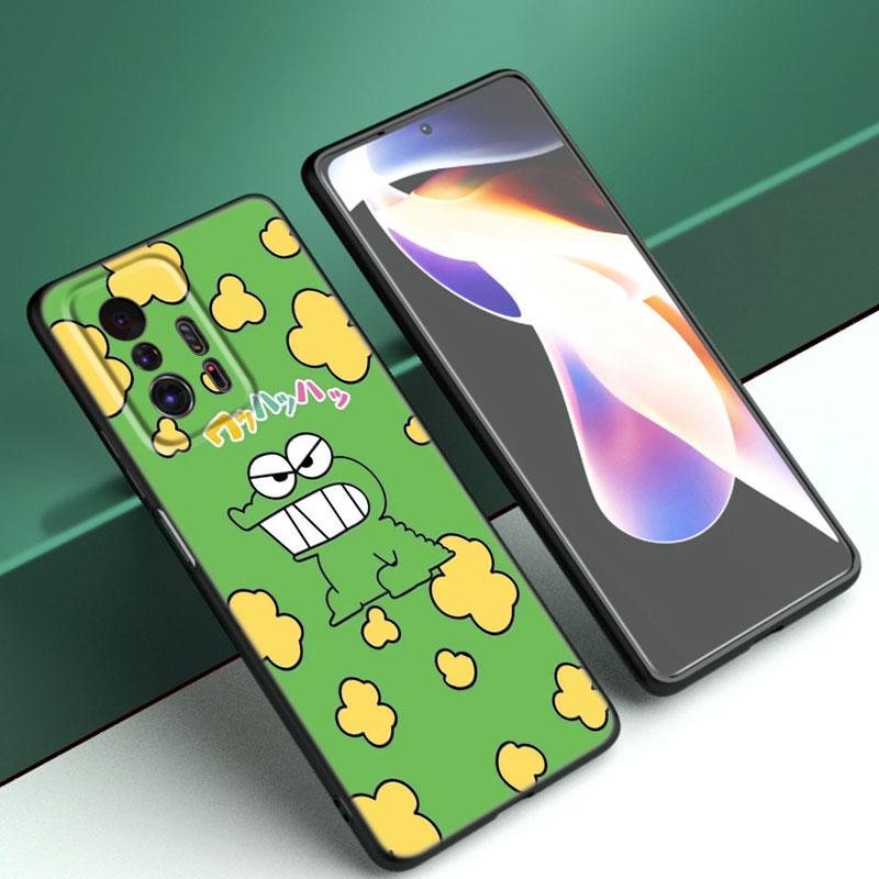 Cartoon C-Crayon Shinchan Schwarze Handyhülle für Xiaomi Mi 9 SE 8 10T 11 12 13 Lite 9T 11T 12S 12T 13T 14 Pro 5G NE 11i 12X