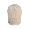 VARZAR Fur Logo Point Ball Cap Cream