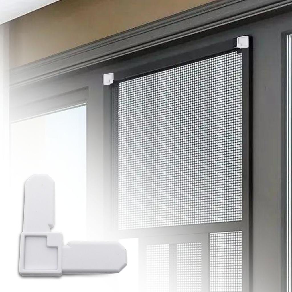 20/50Pcs Square Cut Corner Fastener Tool-Free L Type Window Screen Bracket Screens Frame Key for Sliding /Casement Windows