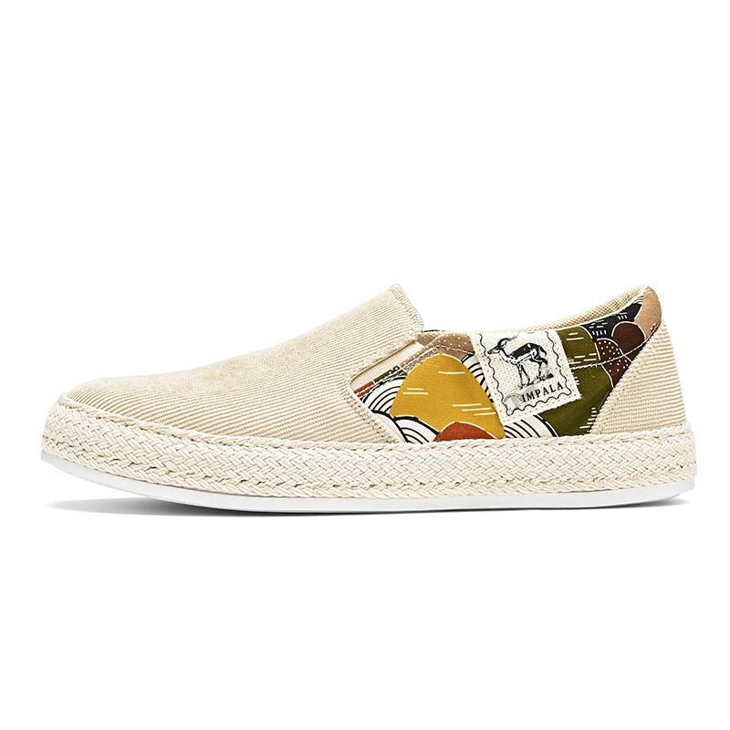 Espadrillas Uomo Con Strappo - Scarpe Tela Leggere E Comode, Slip On Estive Senza Lacci - Foto 6