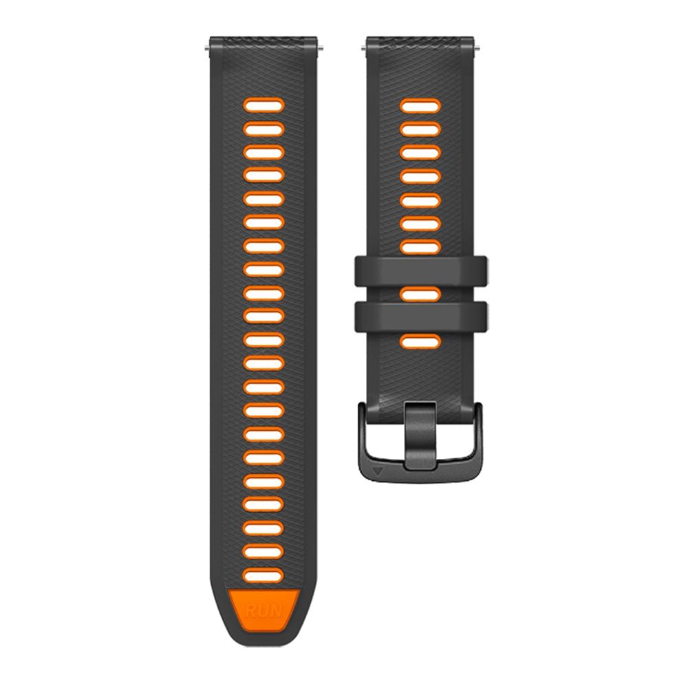 

22mm Two-tone Silicone Watch Strap For Garmin Forerunner 265 255 Music 570 47mm/Venu 4 3 45mm Smartwatch Bracelet Watch bands 22mm